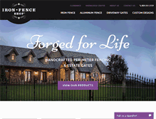 Tablet Screenshot of ironfenceshop.com